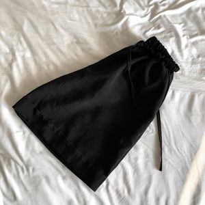Korean boutique flared drawstring shorts